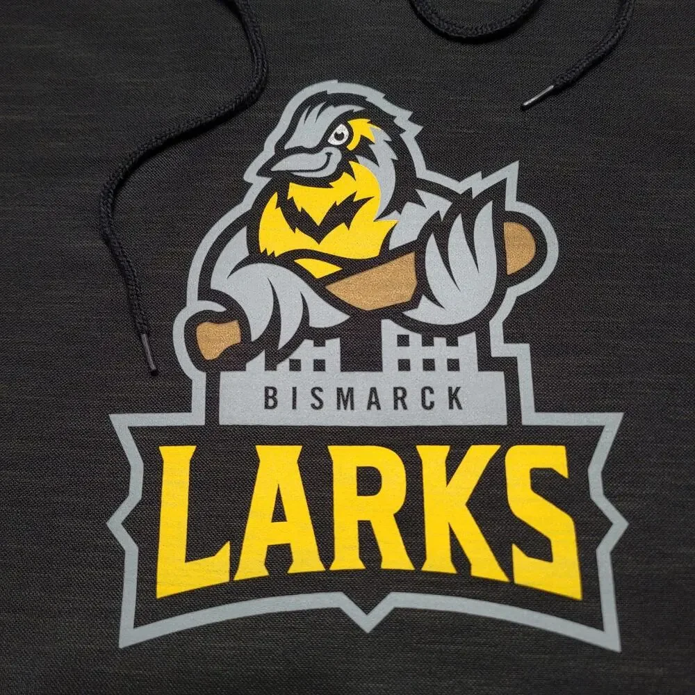 Bismark Larks Hoodie Mens Extra Large Black Rawlings Sweatshirt NWL Sweater